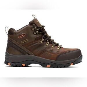Skechers Relaxed Fit Relment Traven Brn Lace Up Hiking Boots Men's Sz 10